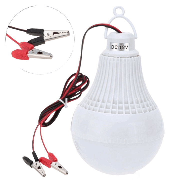 Λάμπα LED 12v-18w Τροφοδοσία Από Μπαταρία