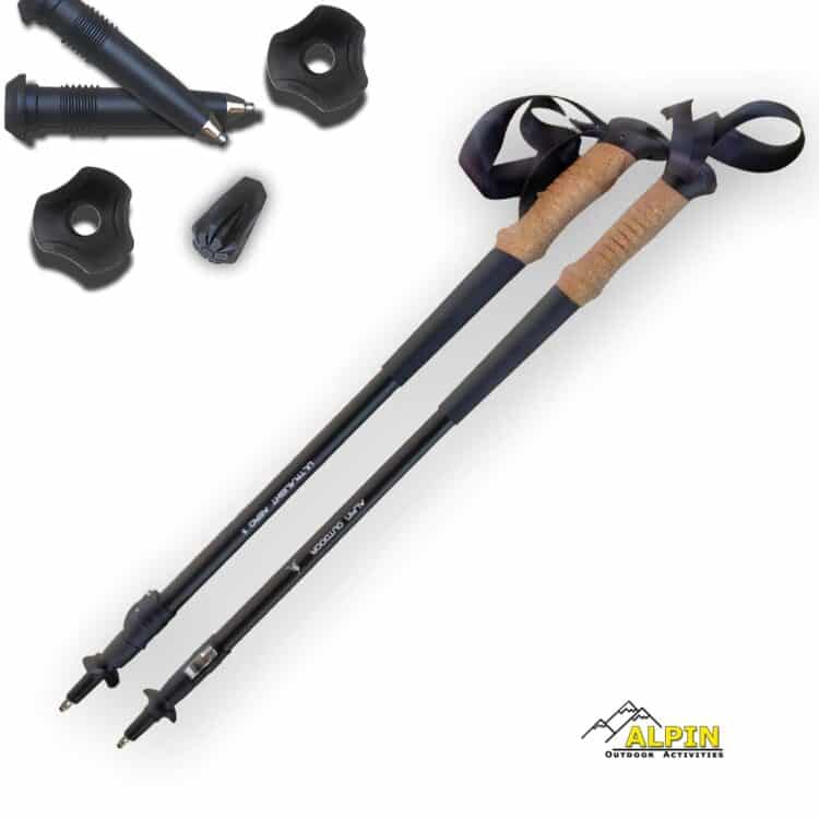 Μπαστούνια  Πεζοπορίας Alpin Outdoor Ultralight Aero II Black
