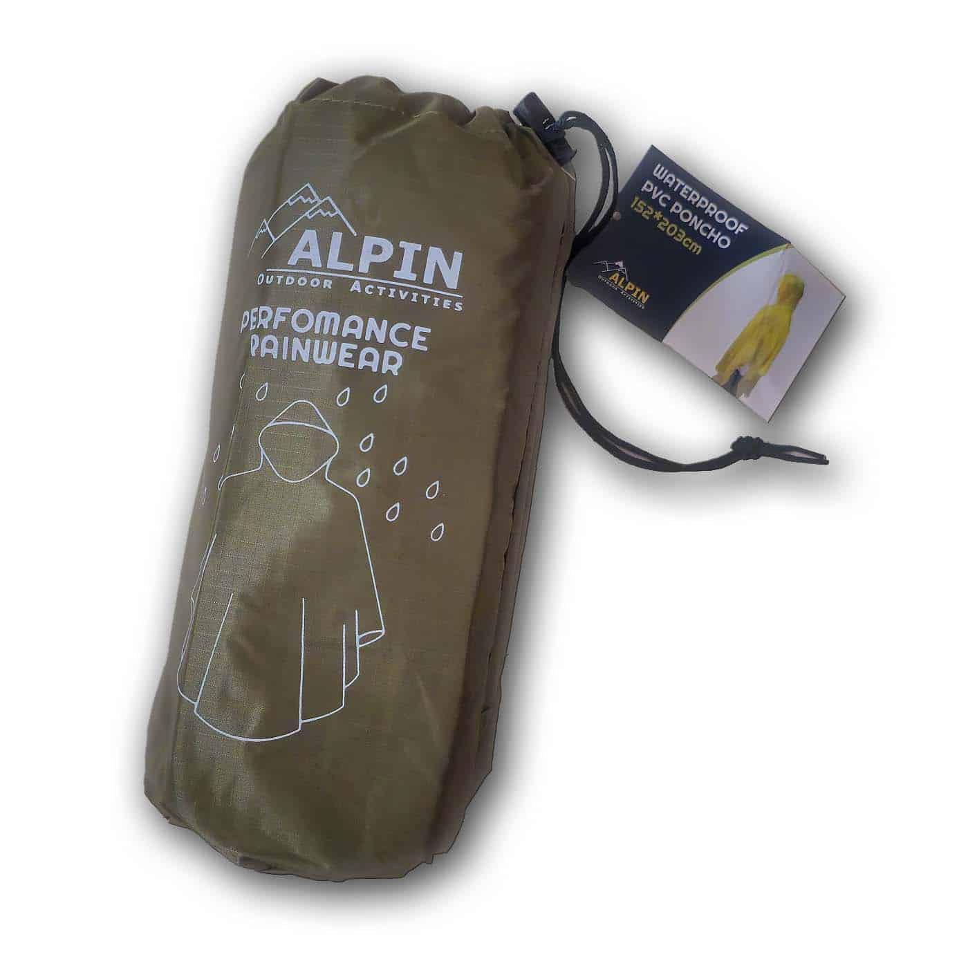 Αδιάβροχο Πόντζο Alpin Outdoor (Χακί) - Image 2