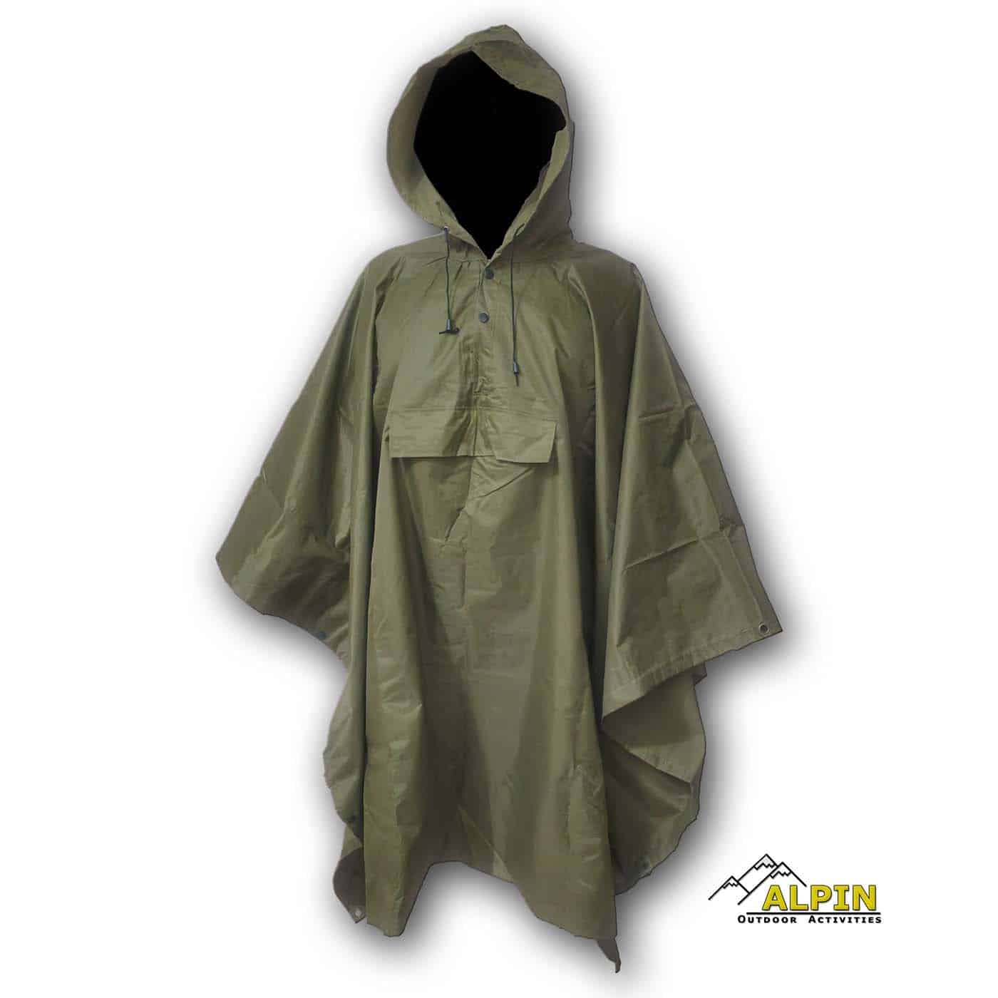 Αδιάβροχο Πόντζο Alpin Outdoor (Χακί)